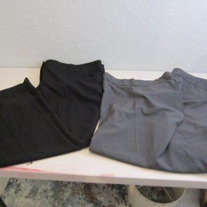 NWT! 2 PAIR Lane Bryant Women's Plus 26P Petite Wide Leg Trouser Pants The Lena